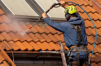 Démoussage et hydrofuge de toiture à Lathuile